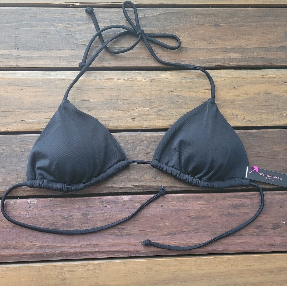 Victoria's Secret Black Bikini Top XS